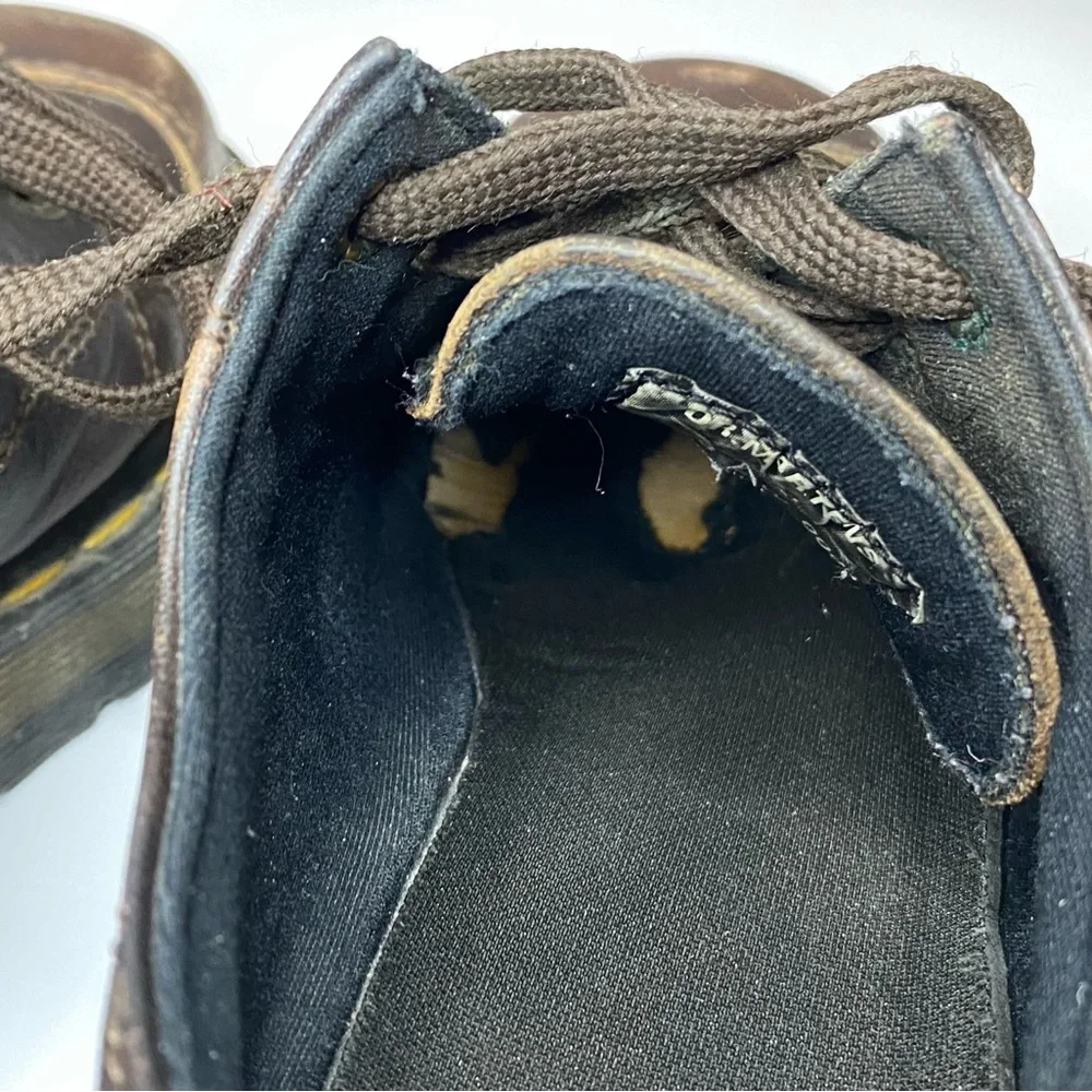 VTG Dr. Martens 8651 AirWair Brown Chunky Platform Lace-up Oxford Loafers Size 5